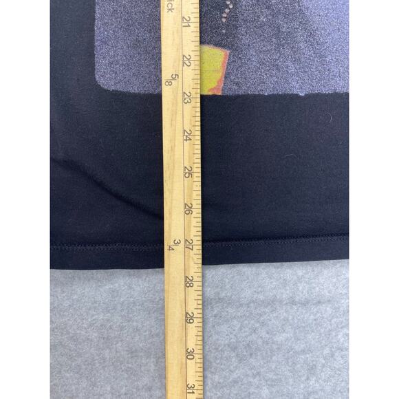 David Bowie T Shirt Mens M Black Retro Rock Tee Missing Size Tag Small Stain - Picture 6 of 8